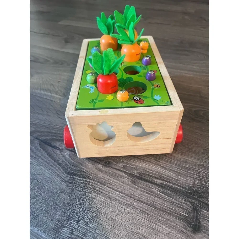 Toddlers Montessori Wooden Educational Toys for Baby Boys Girls Age 1 2 3 Year O